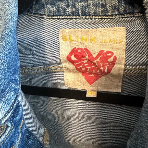 SLINK Jeans Cropped Denim Jacket - Picture 2 of 6